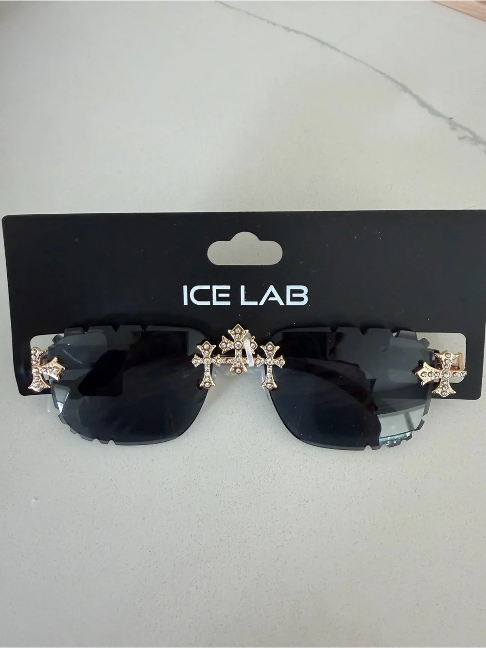 NWT Black Tinted Triple Cross Sunglasses